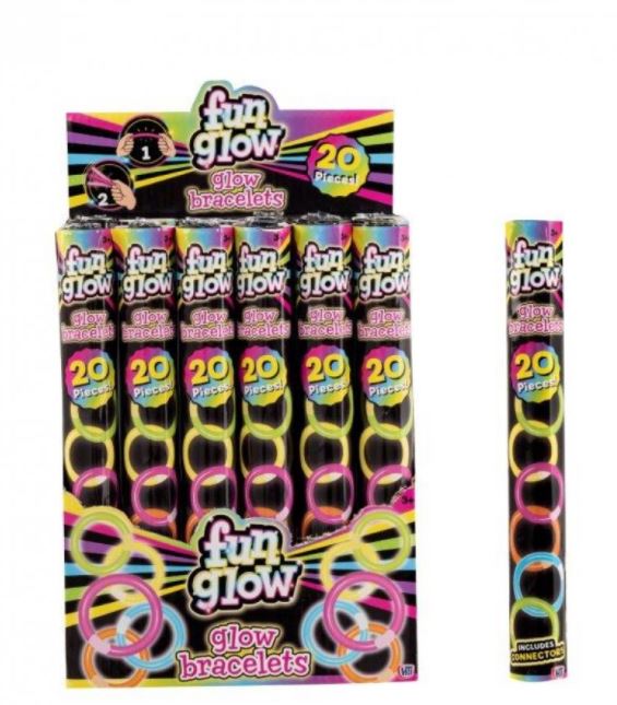 FUN GLOW GLOW STICK BRACELETS 10/PK. 1372686 \\\KD25883