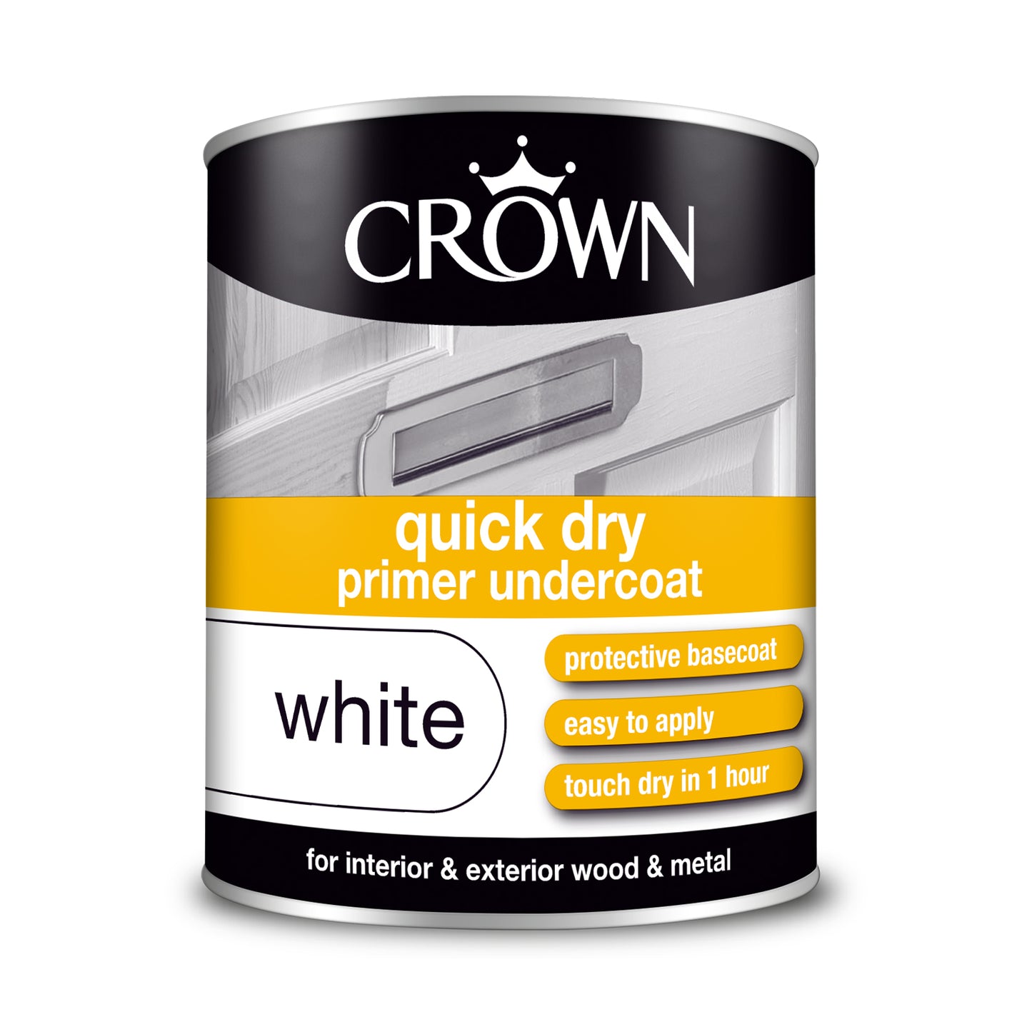 CROWN QUICK DRY UNDERCOAT WHITE PAINT 750ML. 5089472 \\\KD25897