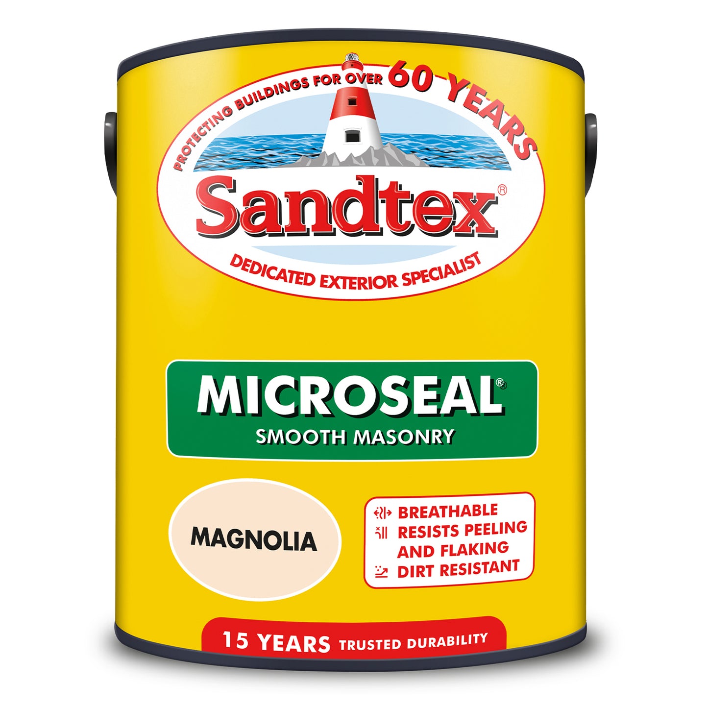 SANDTEX MICROSEAL ULTRA SMOOTH MAGNOLIA MASONRY PAINT 5L. 5032288 \\\KD25902