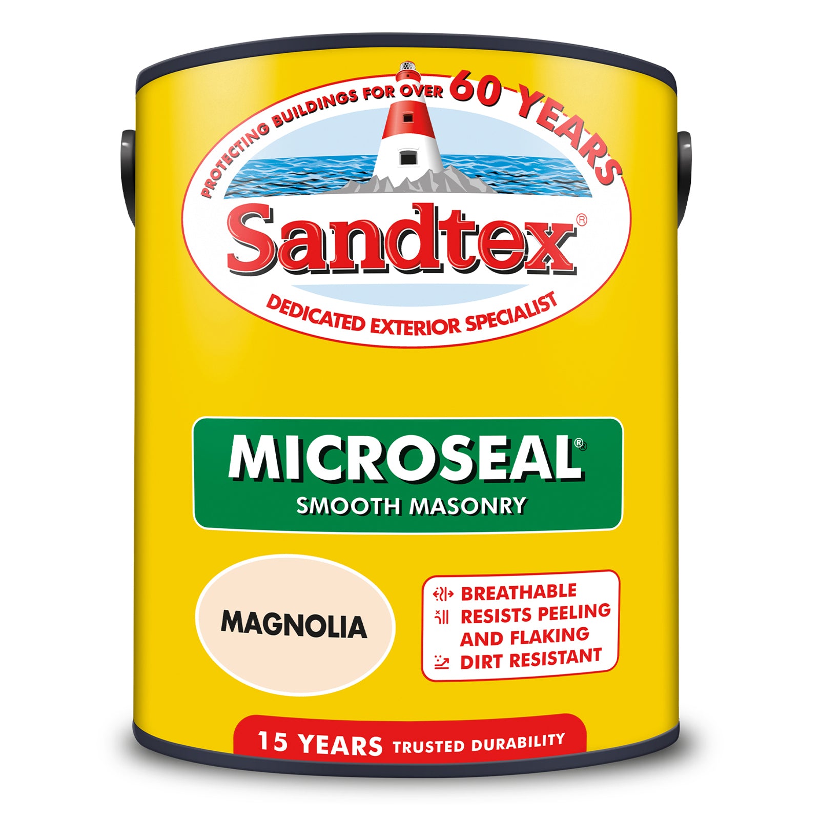 SANDTEX MICROSEAL ULTRA SMOOTH MAGNOLIA MASONRY PAINT 5L. 5032288 \\\KD25902