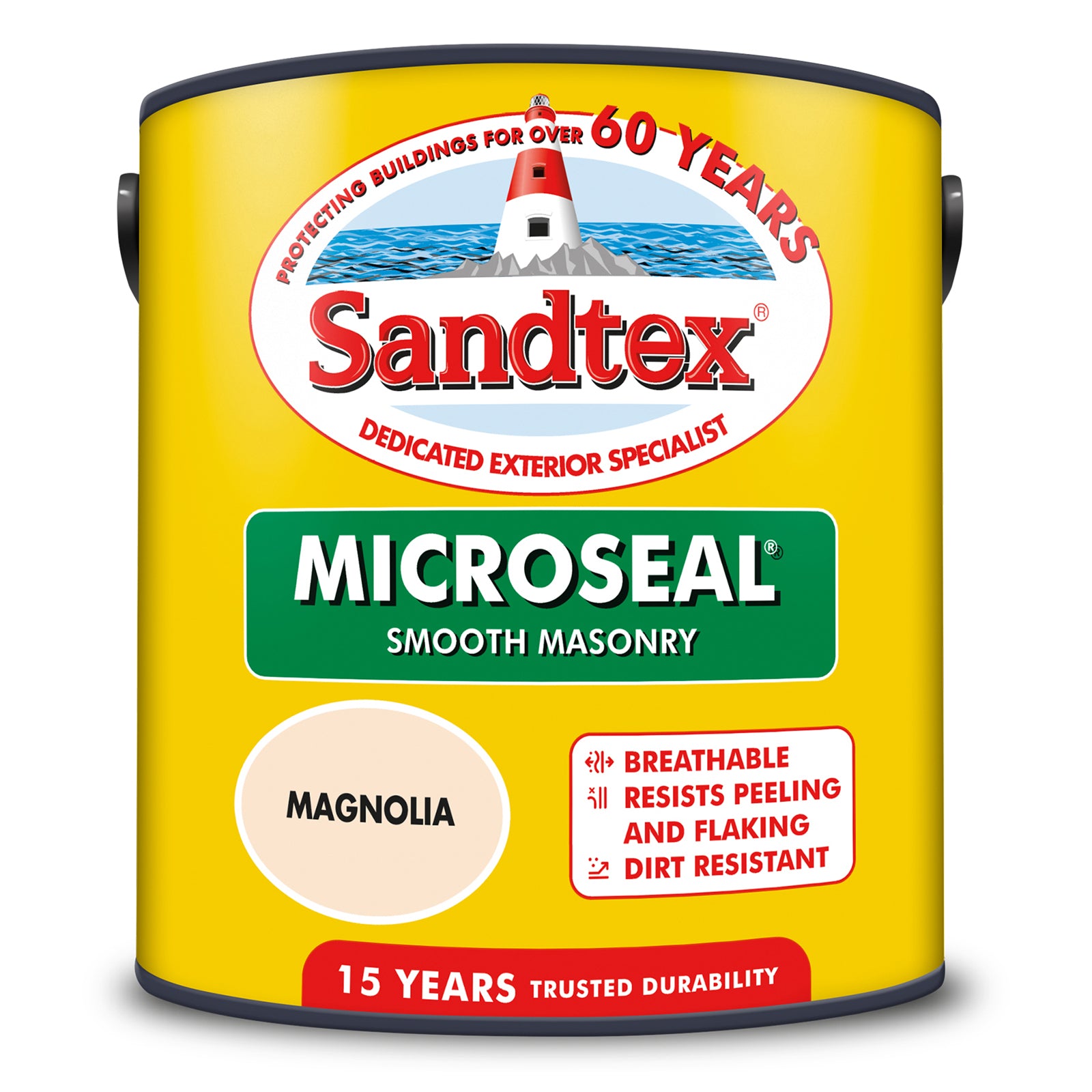 SANDTEX MICROSEAL ULTRA SMOOTH MAGNOLIA MASONRY PAINT 2.5L. 5032354 \\\KD25905