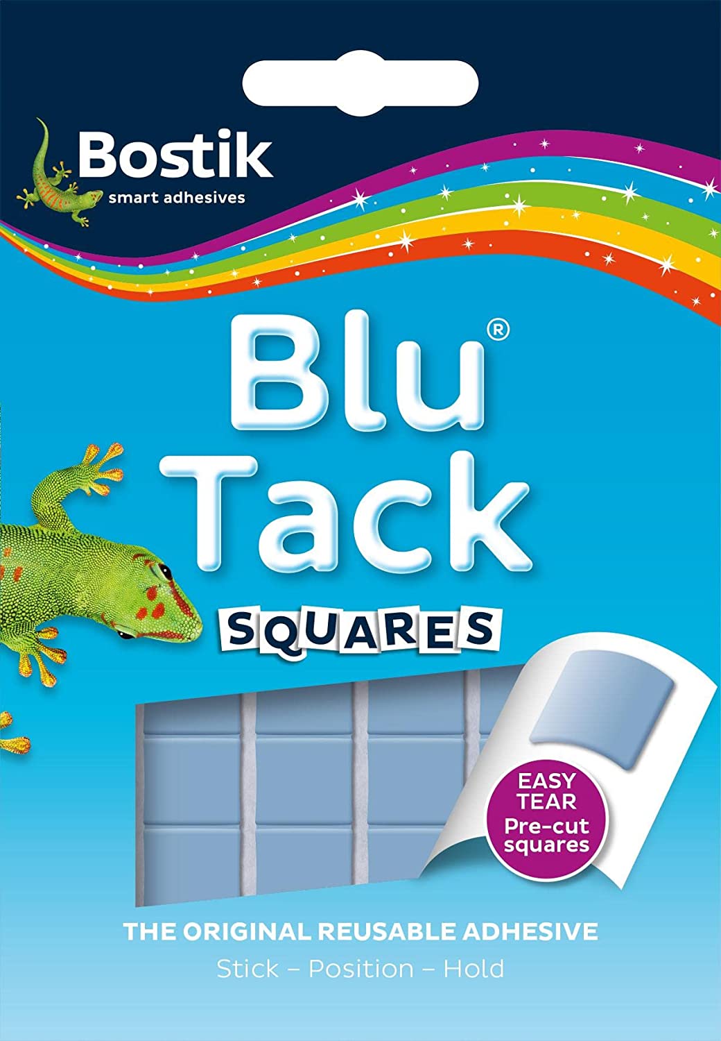 BOSTIK BLU TACK ADHESIVE SQUARES BLUE. 30616595 \\\KD25908
