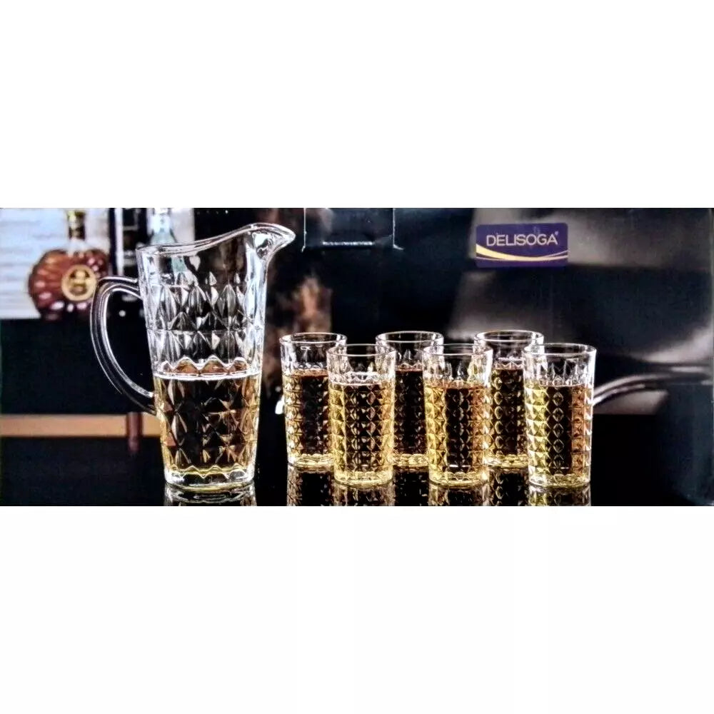 DELISOGA JUG WITH GLASS TUMBLER 7PCS SET. DSH2027/L7 \\\KD25929