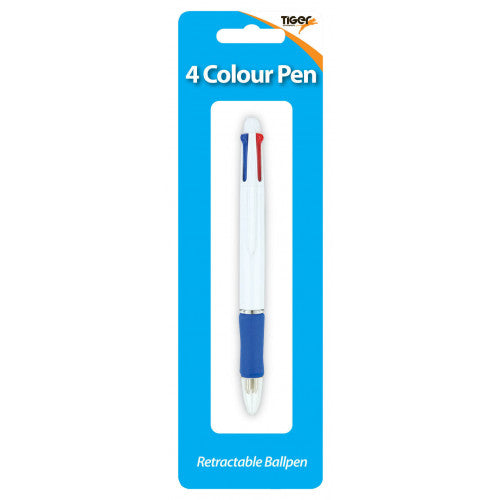 TIGER  4 COLOURS RETRACTABLE BALLPOINT PEN. T302009 \\\KD25947