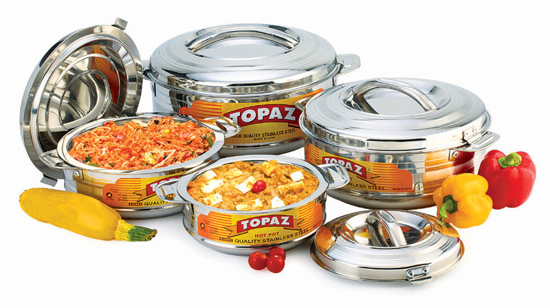 TOPAZ TULIP STAINLESS STEEL HOT POT / CASSEROLE 5000ML. 0306 \\\KD26085