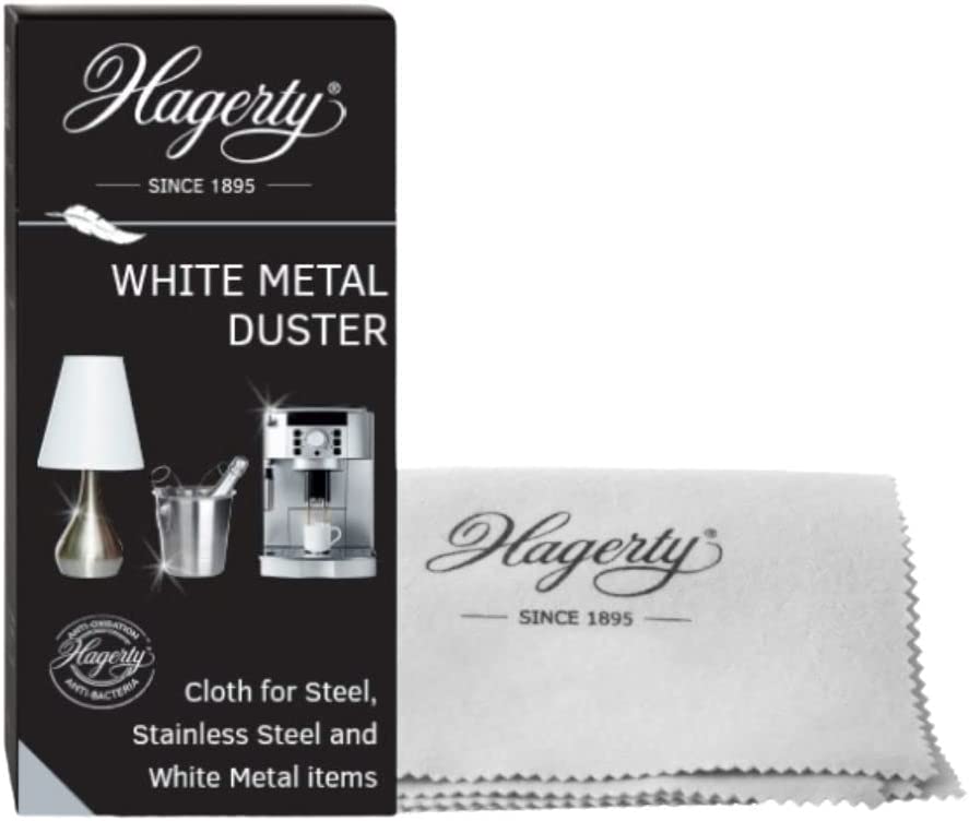 HAGERTY WHITE METAL DUSTER 55CM X 36CM. A118056 \\\KD26108