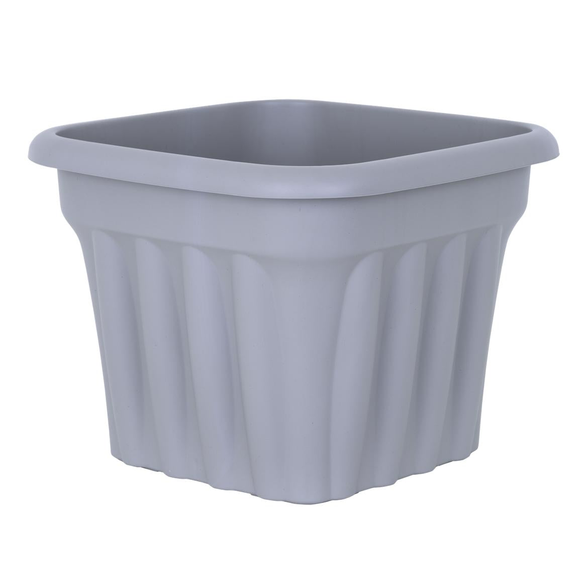WHAM GARDEN VISTA SQUARE PLANTER 49CM - UPCYCLE GREY. WHAM446570 \\\KD26133