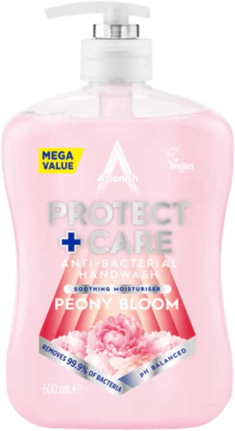 ASTONISH ANTI BACTERIAL PEONY BLOOM HANDWASH 600ML. C4780 \\\KD26187