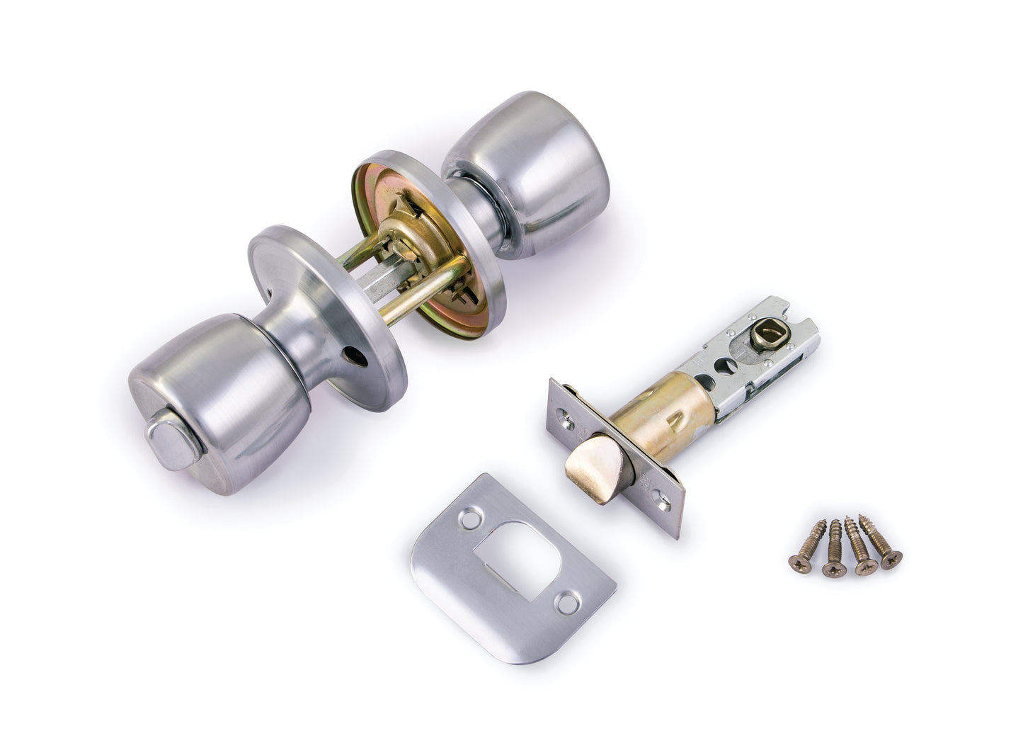 ERA PRIVACY SATIN DOOR KNOB SET. ERA168-57 / 168-52A \\\KD26242