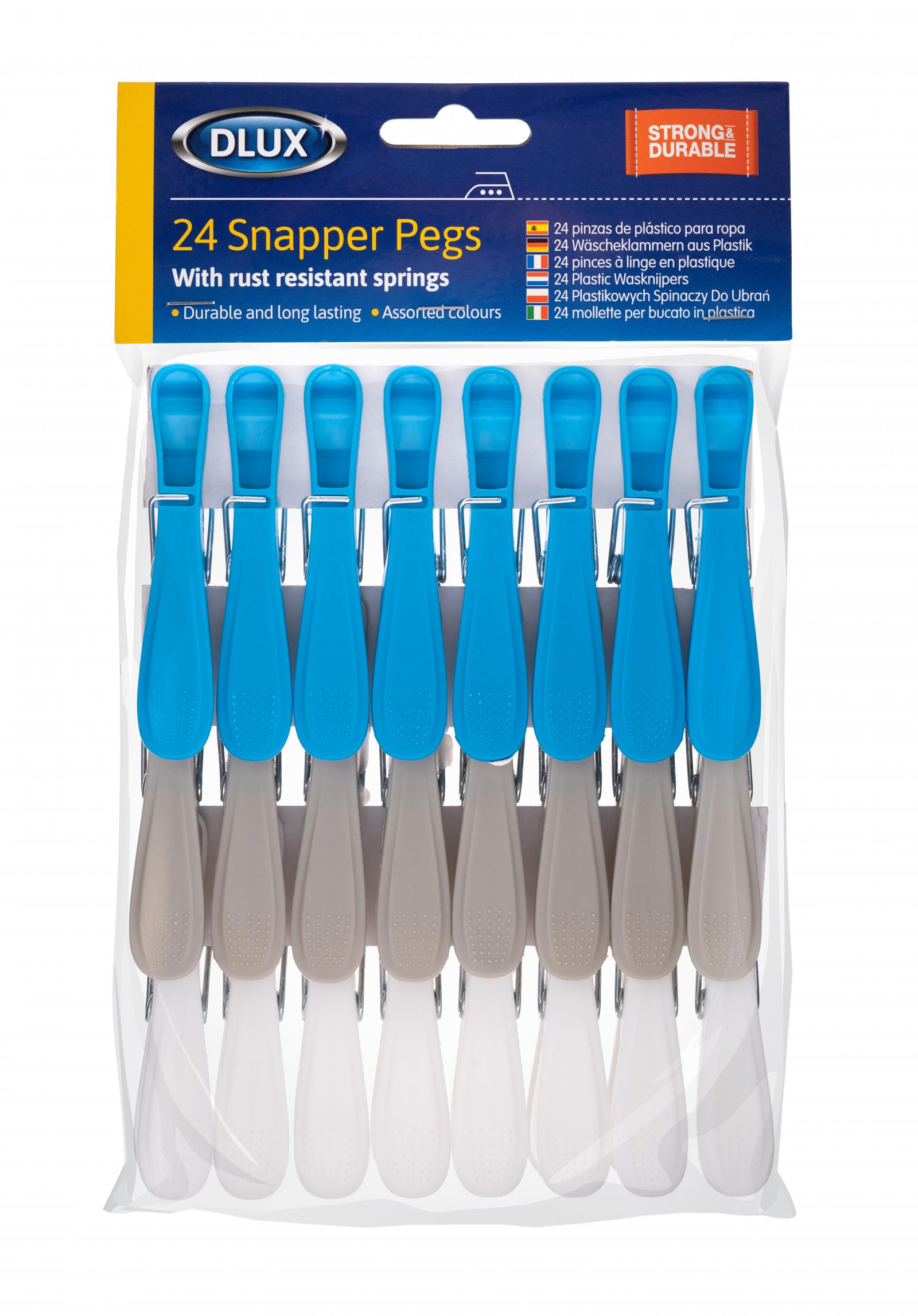 DLUX SNAPPER CLOTH PEGS 24/PK. Z68302 \\\KD26249