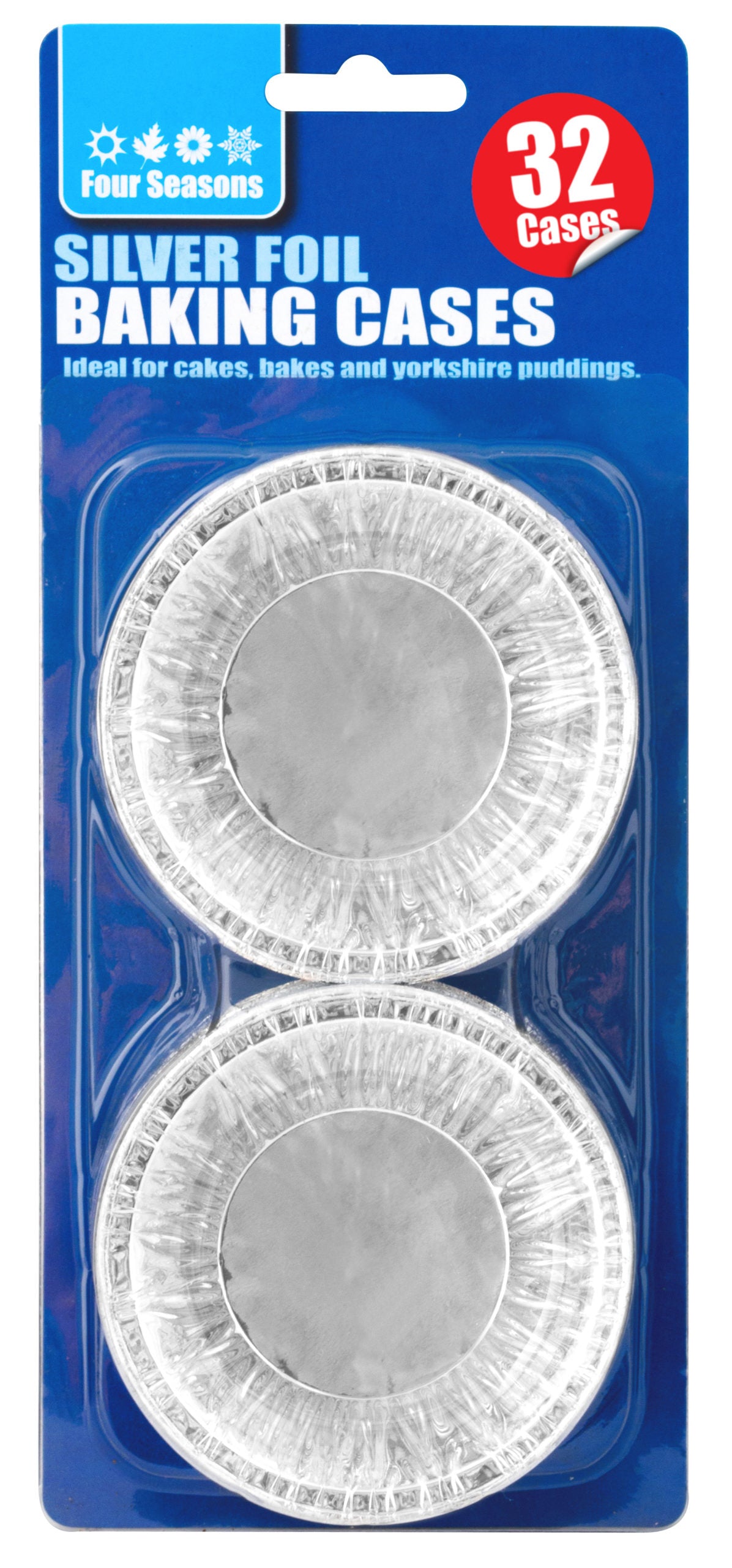 FOUR SEASONS FOIL BAKING CAKE CASES 32/PK. Z2051 \\\KD26251