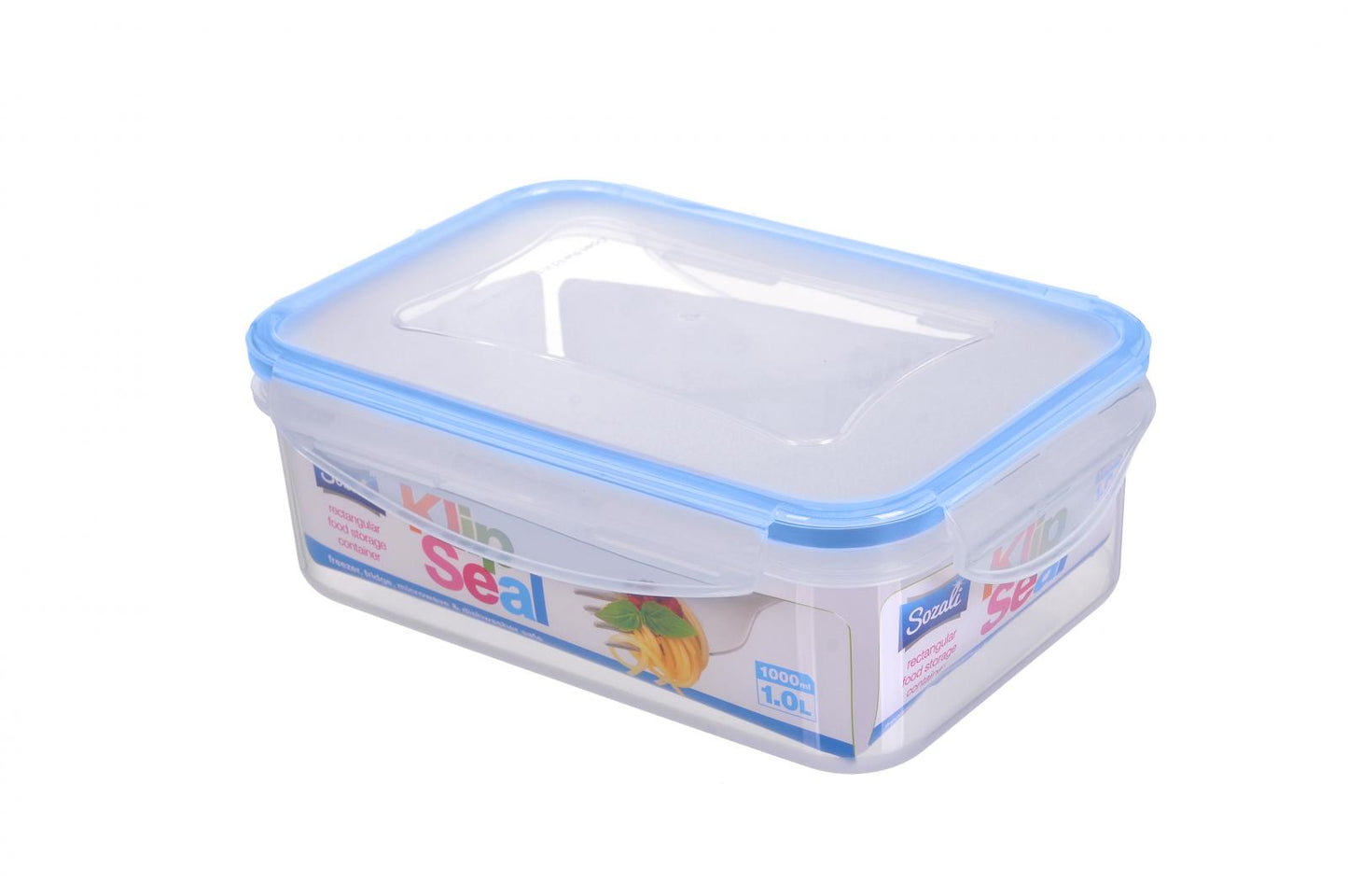 KLIP SEAL AIRTIGHT FOOD CONTAINER CLIP & CLOSE 1 LITRE. Z2152 \\\KD26254
