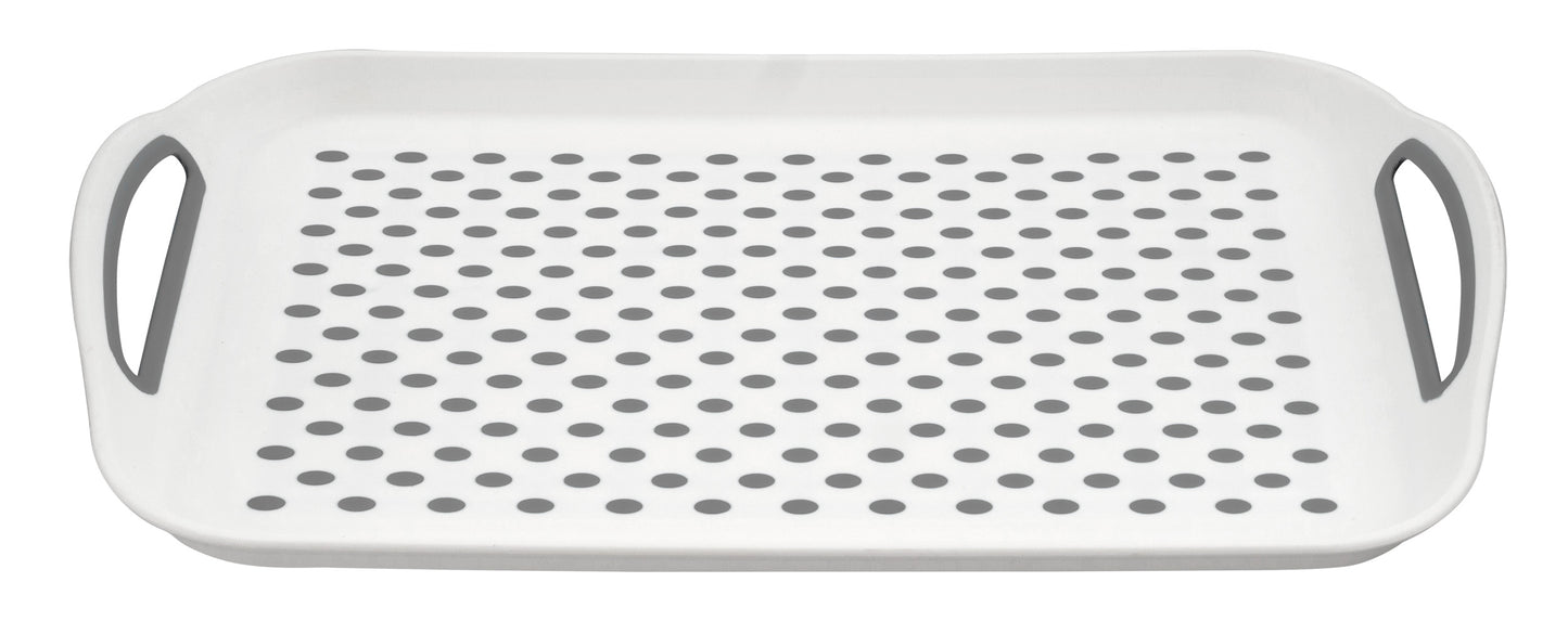 HOME PLUS NON SLIP SERVING TRAY 70MM X 20MM ** ASSORTED COLOUR **. Z63020 \\\KD26261