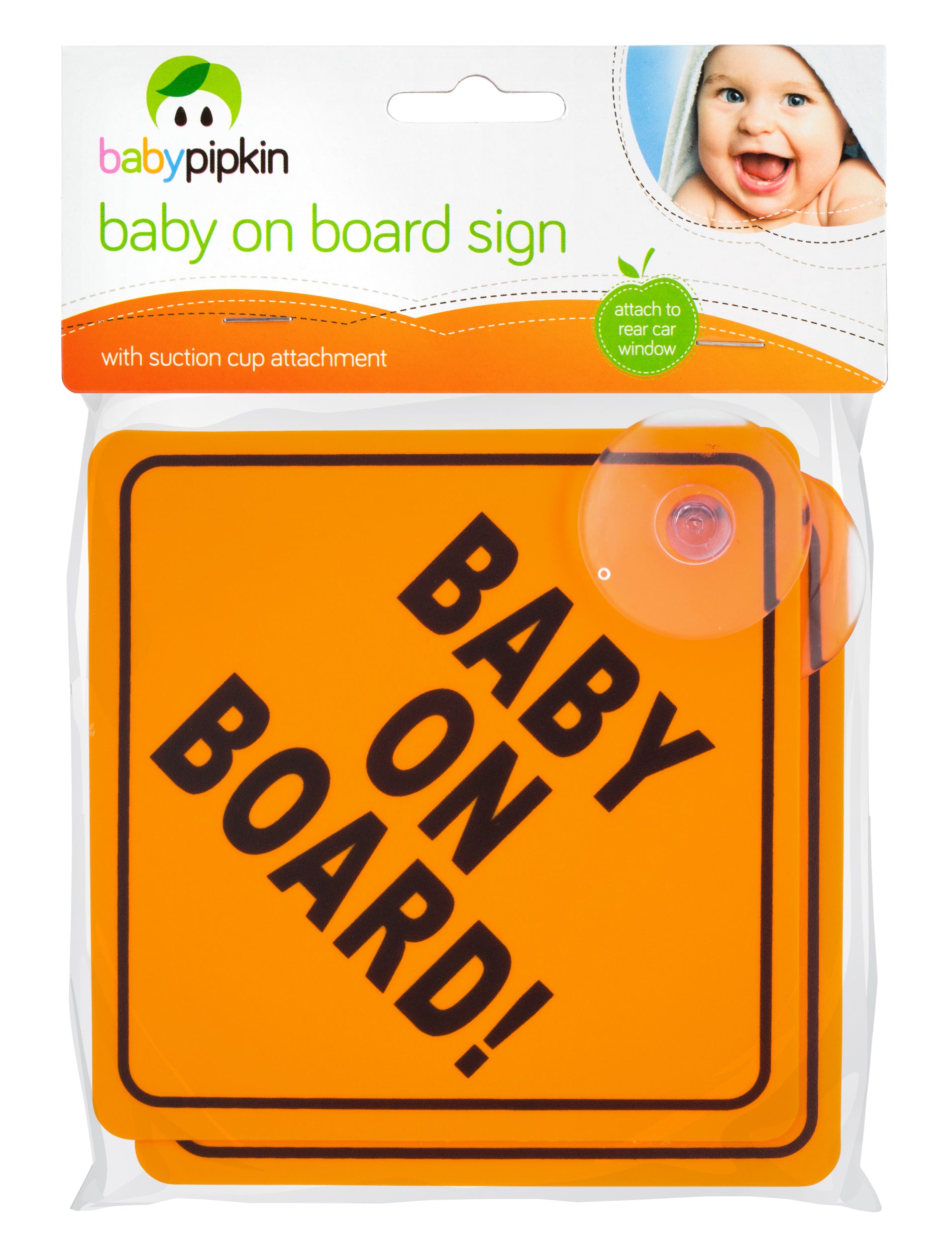 BABYPIPKIN BABY ON BOARD CAR SIGN 2/PK. Z66078 \\\KD26271