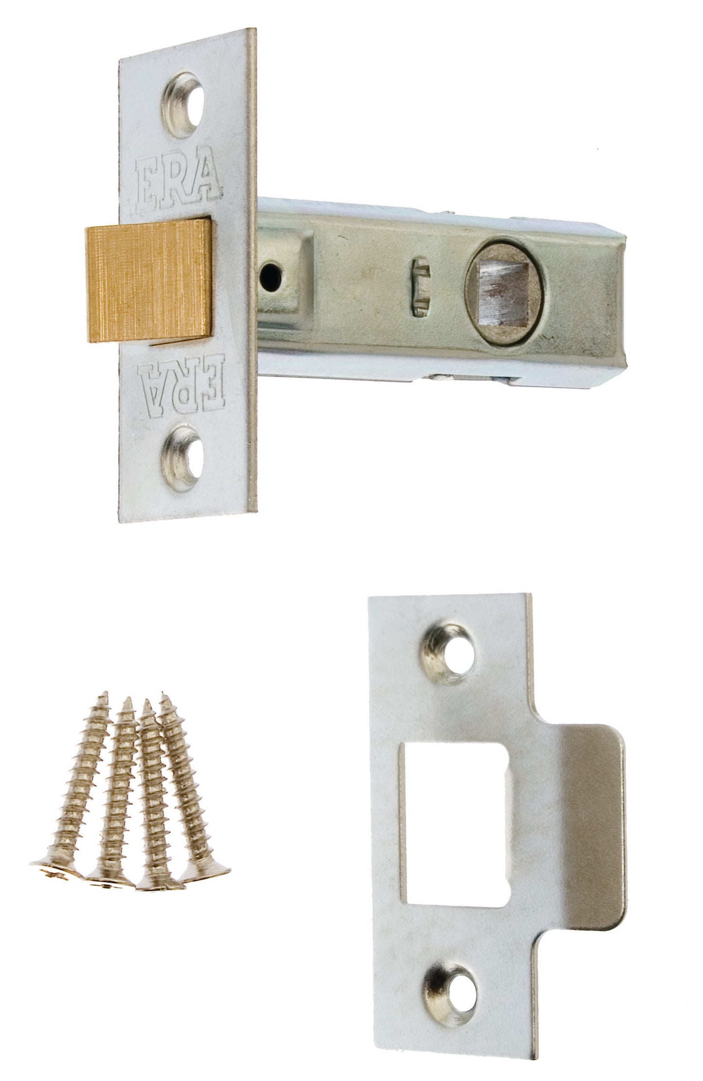 ERA TUBULAR MORTICE LATCH 75MM / 3 INCH POLISHED ZINC / SATIN. NX189-92 \\\KD26288