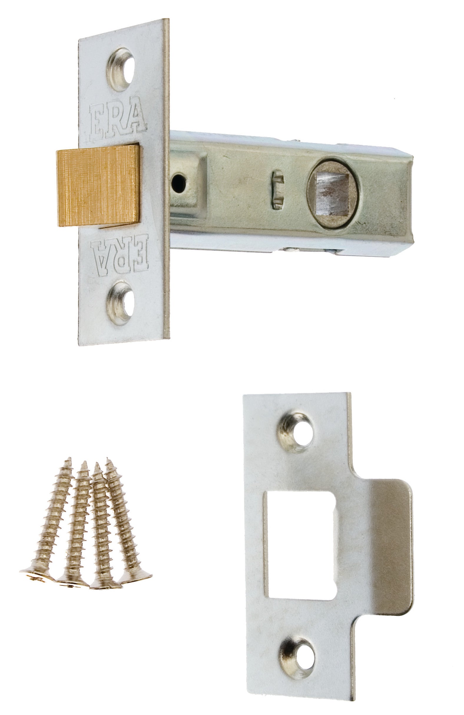 ERA TUBULAR MORTICE LATCH 75MM / 3 INCH POLISHED ZINC / SATIN. NX189-92 \\\KD26288