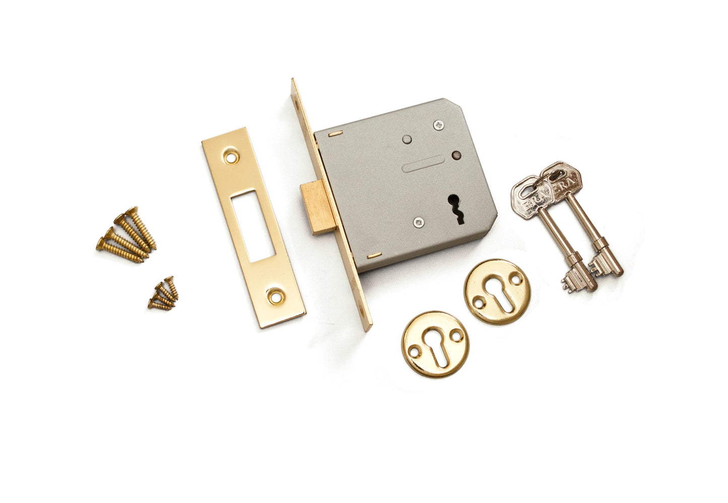 ERA 3 LEVER MORTICE DOOR LOCK DEADLOCK 76MM / 3 INCH BRASS. ERA572-32 \\\KD26296