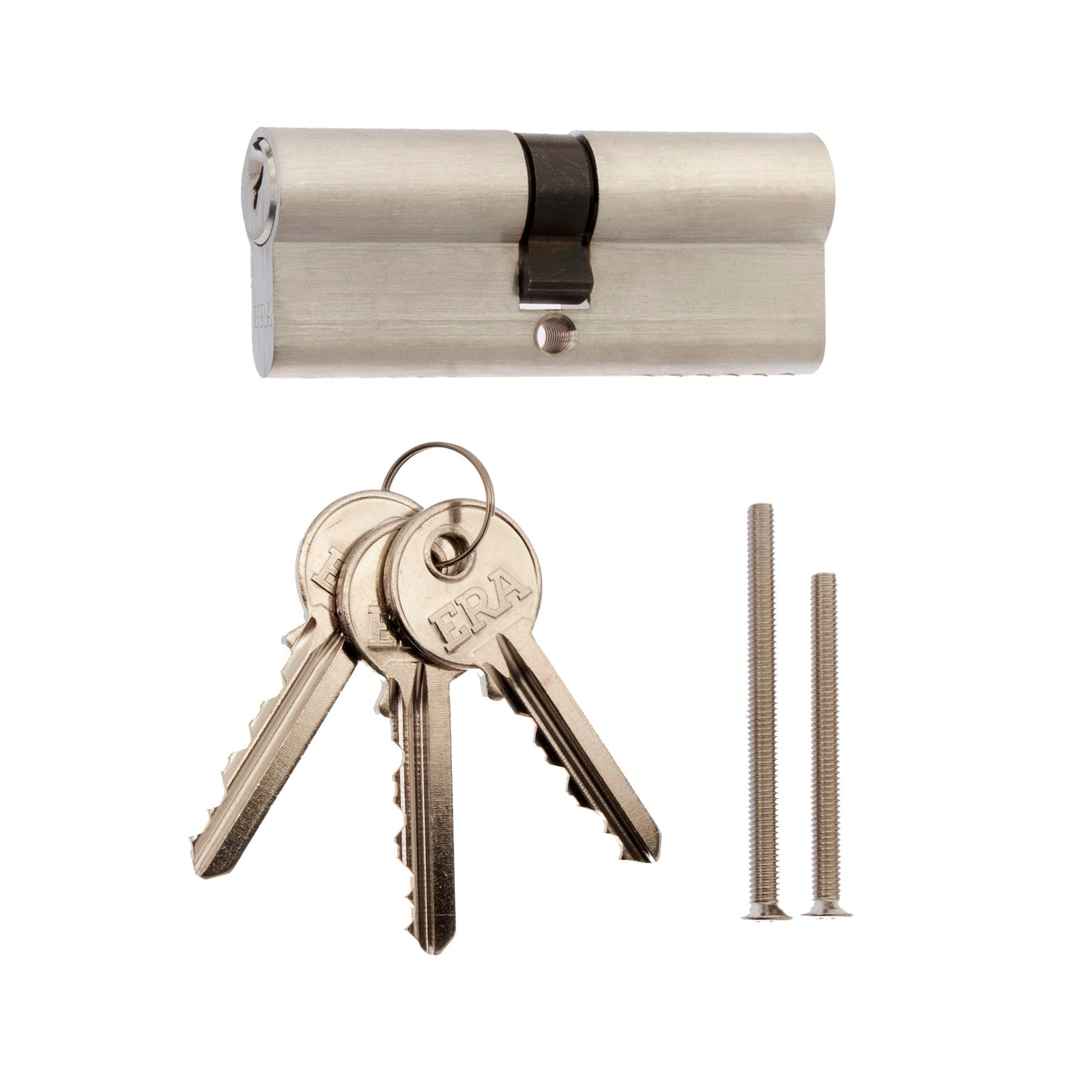 ERA EURO DOUBLE 6 PIN CYLINDER LOCK 40/40 SATIN BOX. ERA4077-51 / DCY6PED4040SASKDB \\\KD26322