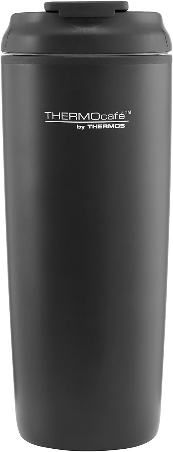 THERMOCAFE JULIPA INSULATED FLIP LID TRAVEL TUMBLER 435ML - BLACK. 192561 \\\KD26351