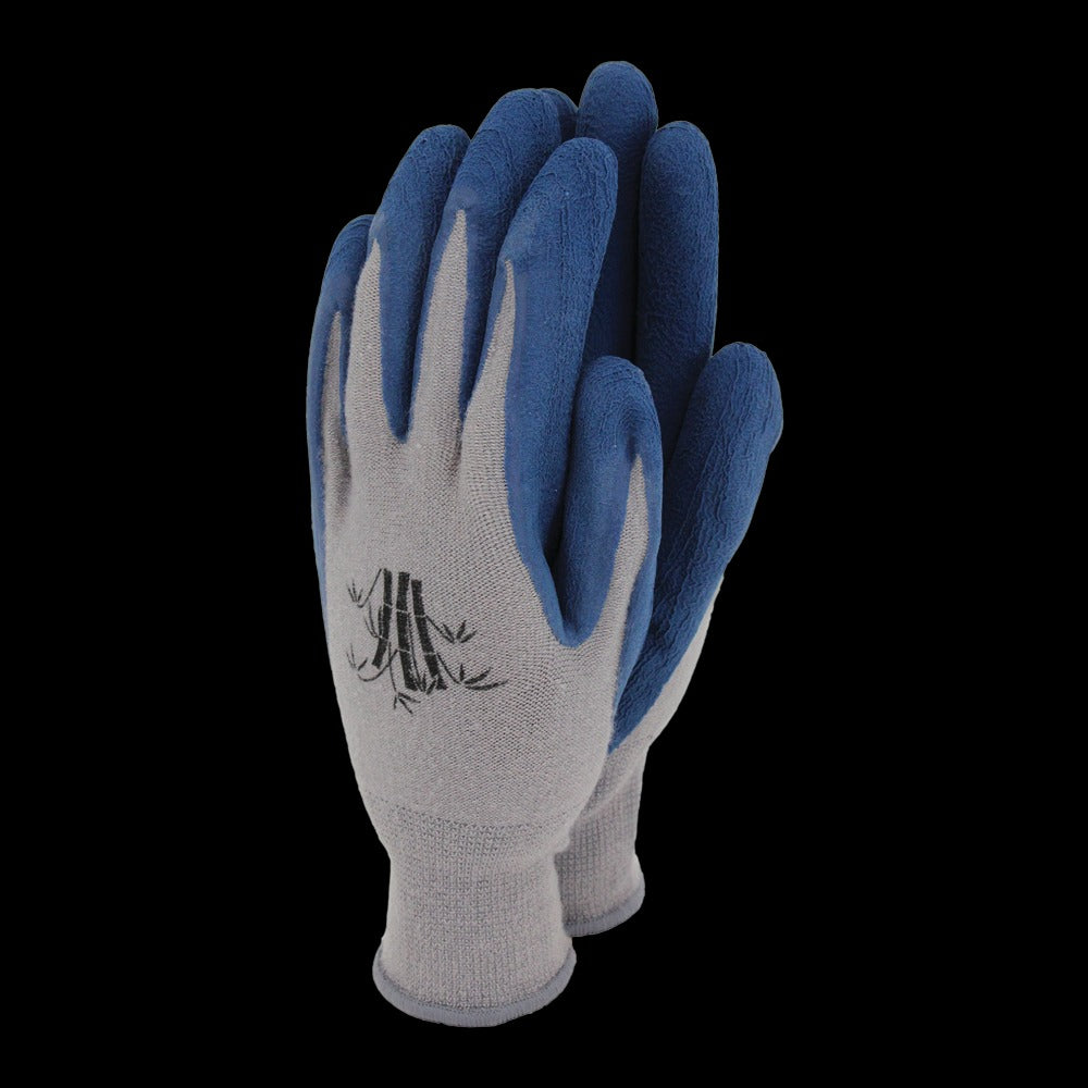TOWN & COUNTRY WEED MASTER BAMBOO GARDEN GLOVES NAVY - LARGE (9). TGL449L \\\KD26364