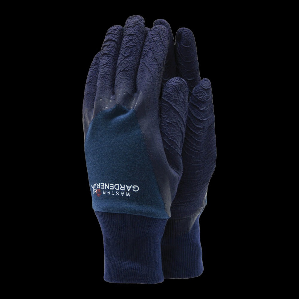 TOWN & COUNTRY MASTER GARDENER GARDEN GLOVES NAVY - LARGE (9). TGL5235 \\\KD26369