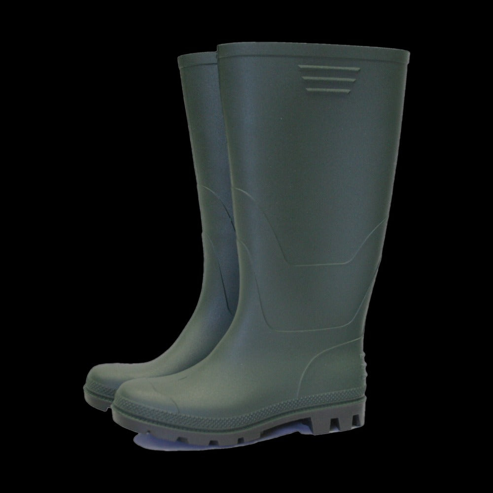 TOWN & COUNTRY ORIGINAL FULL LENGTH WELLINGTON PVC BOOTS / WELLIES - SIZE 10. TFW847 \\\KD26378