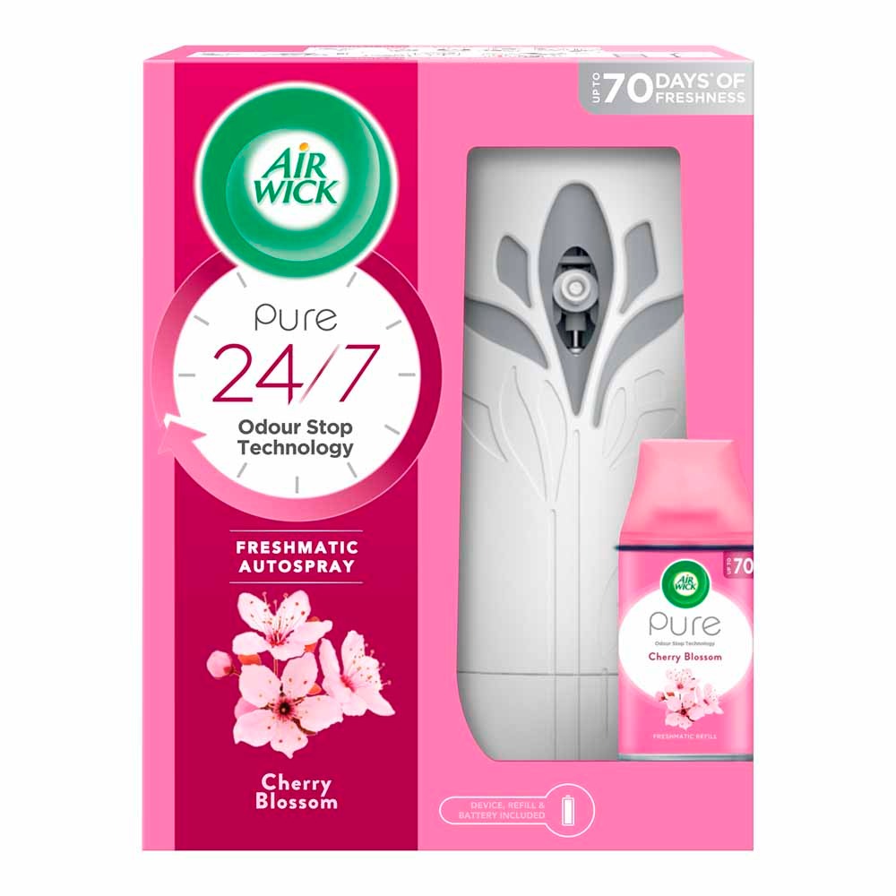 AIRWICK FRESHMATIC AUTOMATIC AIR FRESHNER SPRAY WITH CHERRY BLOSSOM REFILL. 26440 \\\KD26393