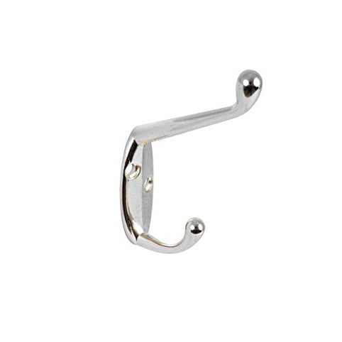 SECURIT B6106 CHROME HAT & COAT HOOK 105MM \\\KD26397