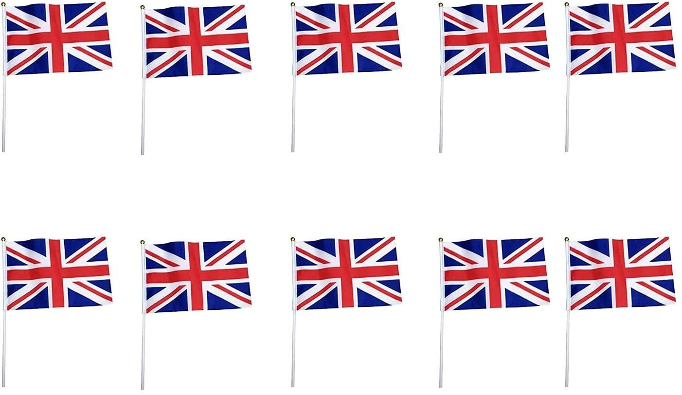 SHATCHI UNION JACK HAND FLAG 10/PK. 116622 \\\KD26409