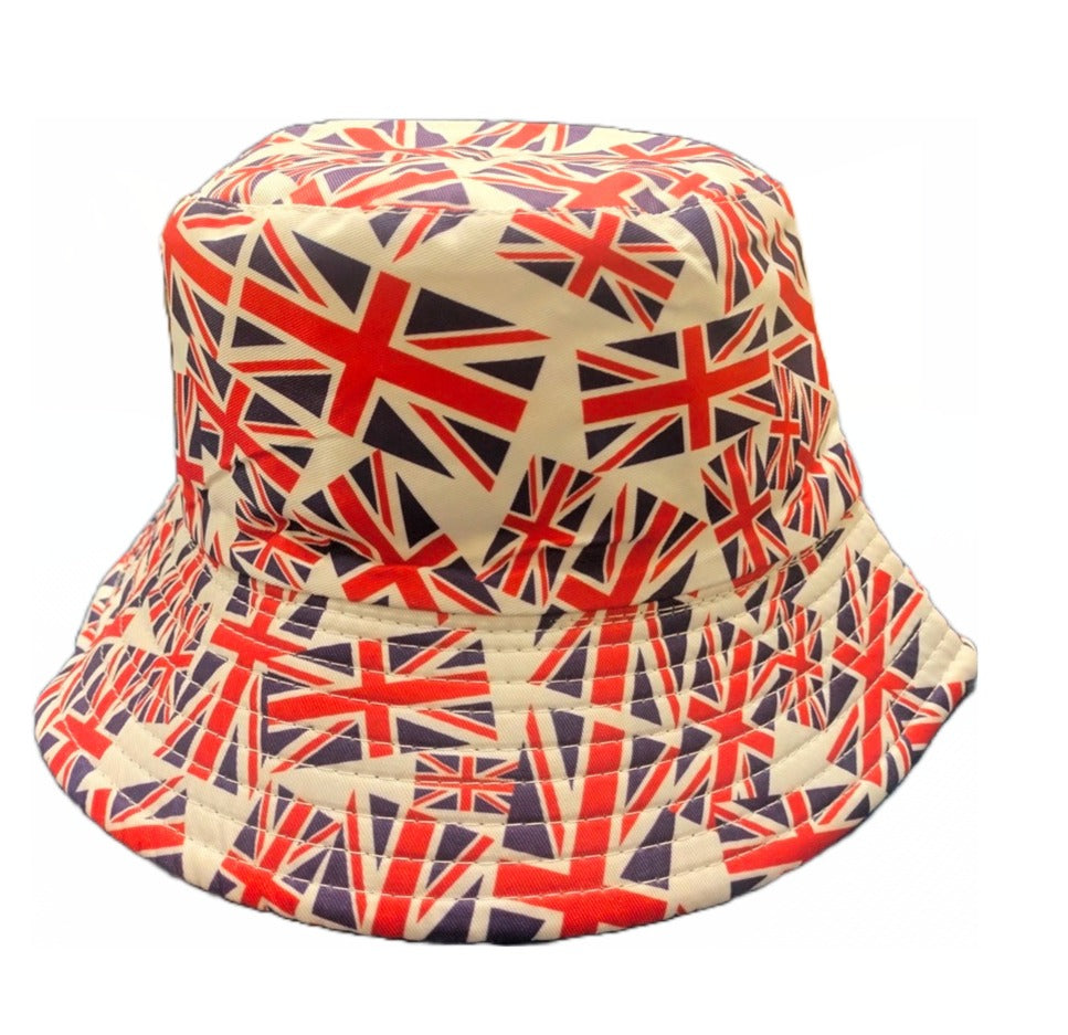 UK UNION JACK FLAG PATTERN BUCKET HAT. JL1202 \\\KD26438