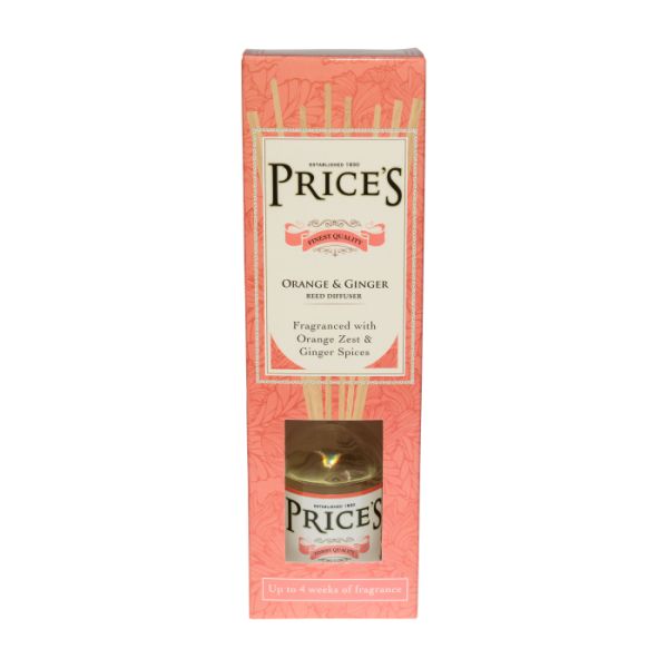 PRICES HERITAGE ORANGE & GINGER REED DIFFUSER 100ML. HER000462 \\\KD26477