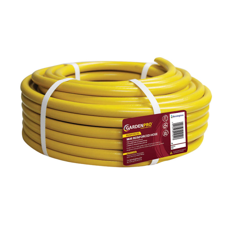 GARDEN PRO YELLOW REINFORCED GARDEN HOSE PIPE 30M. 730 \\\KD26491