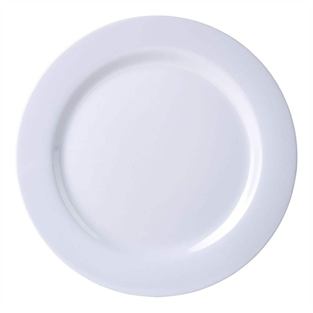 WHITE MELAMINE DINNER PLATE 10 INCH / 25CM. MEL036 \\\KD26502