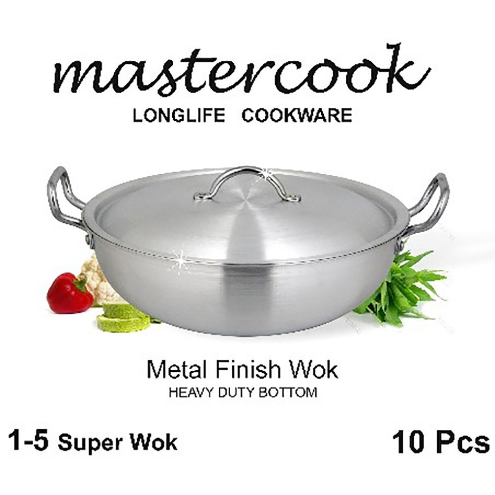 MASTERCOOK ALUMINIUM SUPER WOK SET 10/PCS \\\KD26506