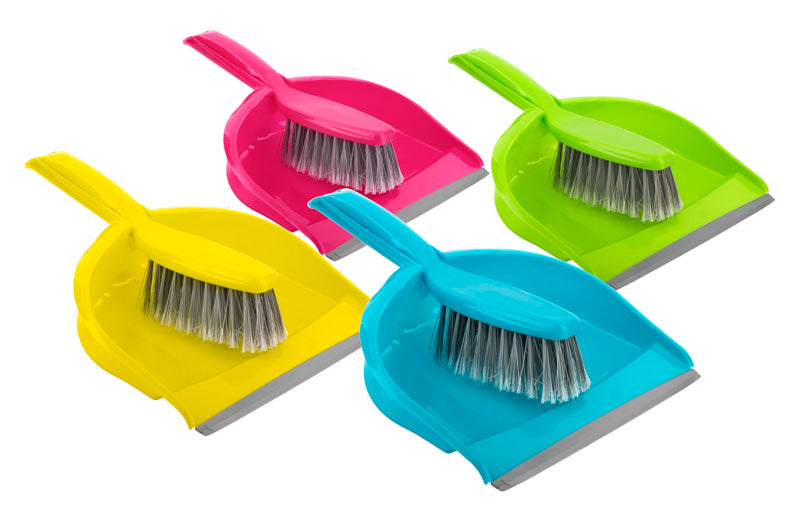 BETTINA LARGE DUSTPAN AND BRUSH SET ** ASSORTED COLOUR **. B304 \\\KD26649