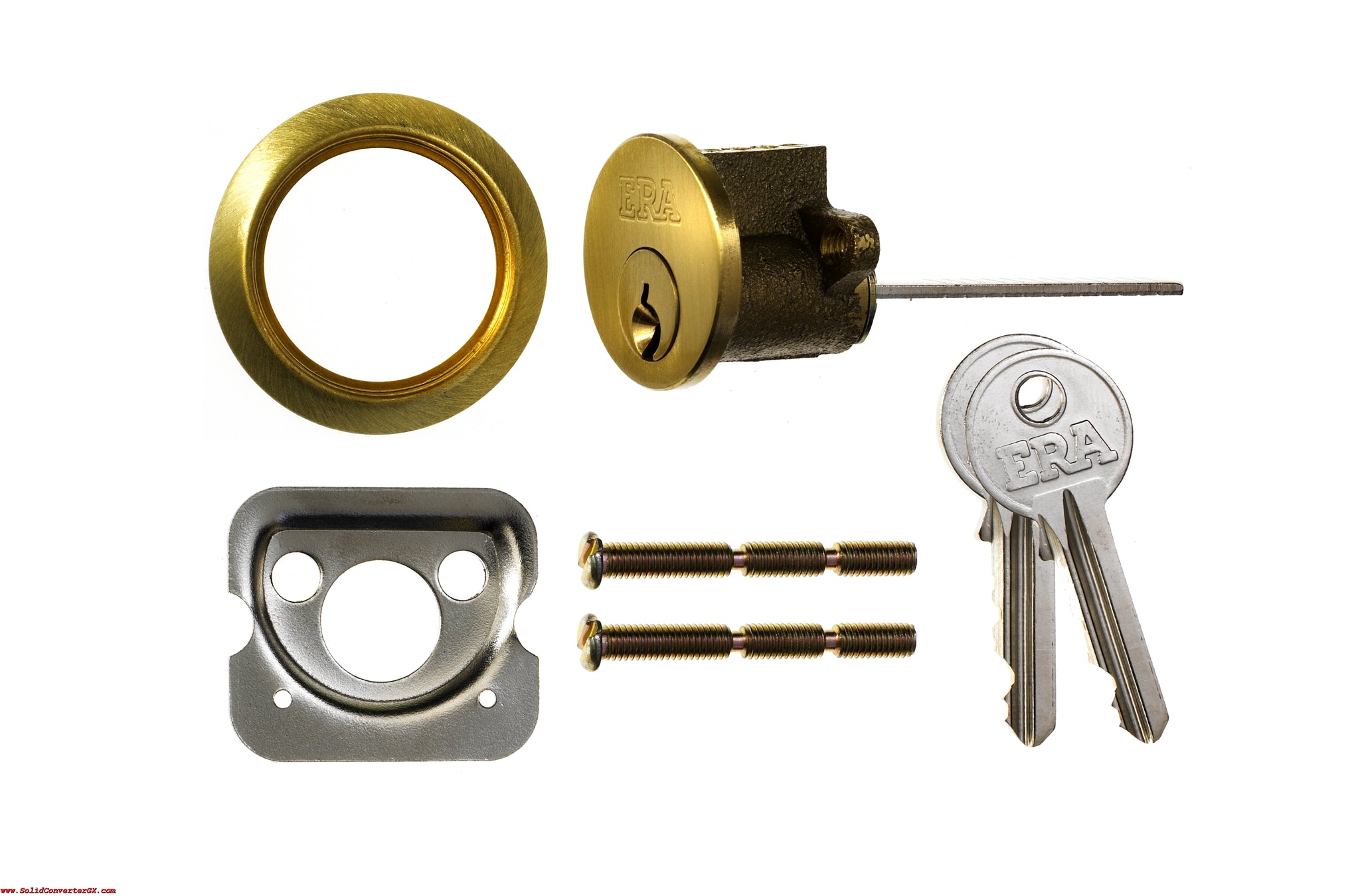 ERA REPLACEMET CYLINDER RIM LOCK WITH KEY - BRASS BOX. ERA863-31 \\\KD26675