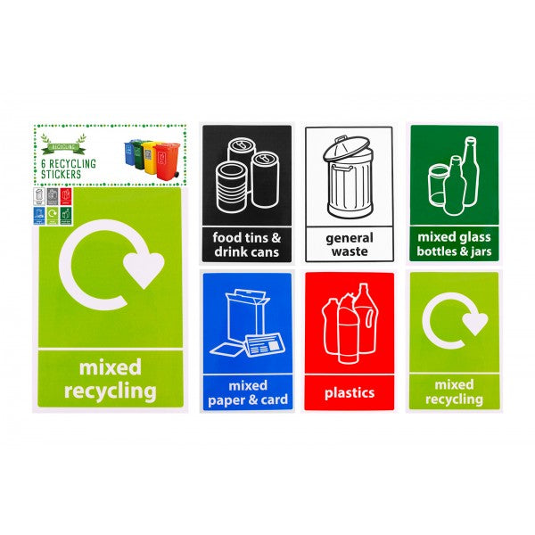 RECYCLING STICKERS 6/PK. AM5505 \\\KD26711