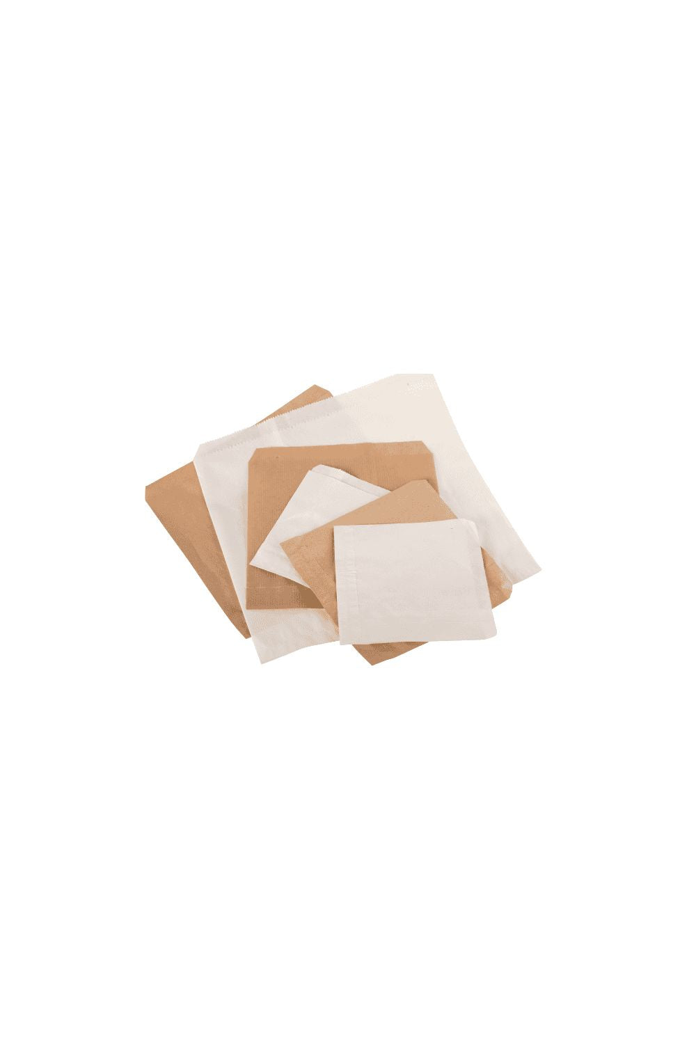 WHITE SULPHITE / STRUNG PAPER BAGS 8 X 8 1000/PK. 03200-SP6 \\\KD26737