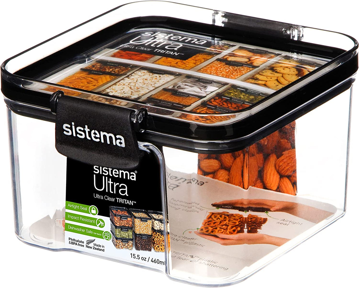 SISTEMA ULTRA AIRTIGHT FOOD STORAGE CONTAINER BOX 460ML. SIS51400 \\\KD26746