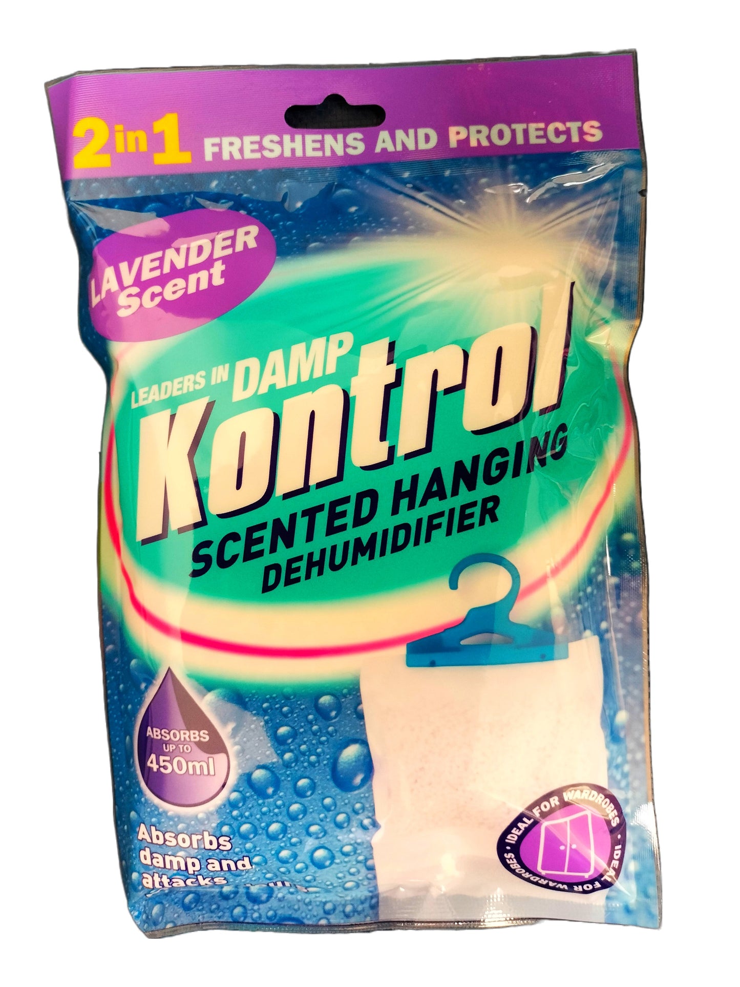 KONTROL HANGING SCENTED DEHUMIDIFER 210G  - LAVENDER. MGN00109 \\\KD26772