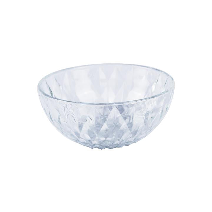 DIAMOND PATTERN GLASS BOWL 7 INCH \\\KD26797