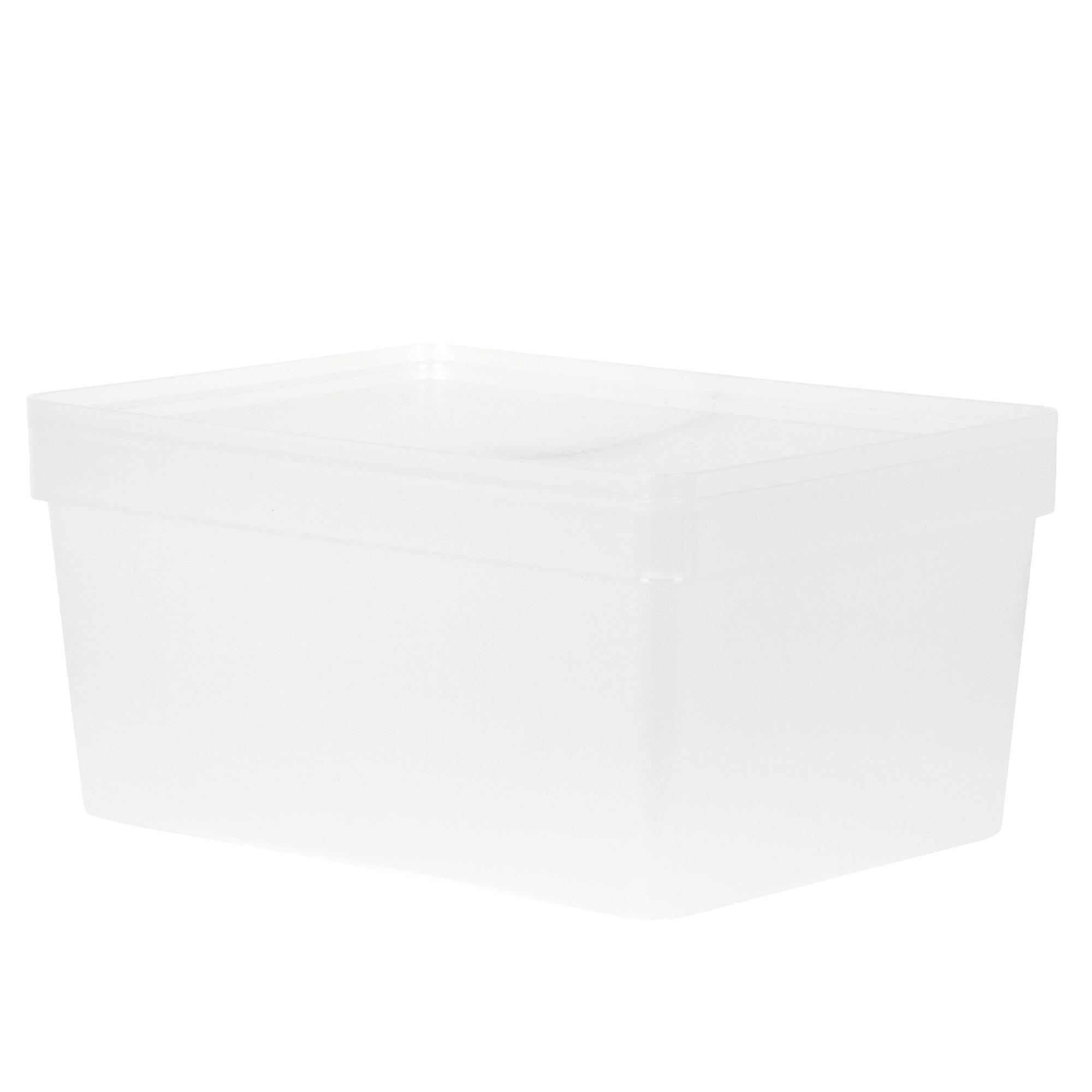 WHAM STUDIO 3 CLEAR DEEP A4 BASKET WITH LID 2.01. WHAM34901 \\\KD26813