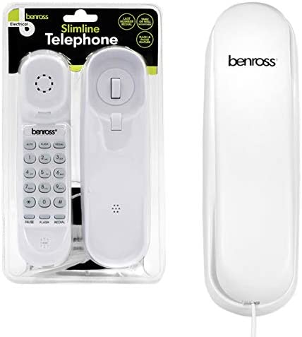 BENROSS SLIMLINE TELEPHONE - WHITE. BML44560 \\\KD26844