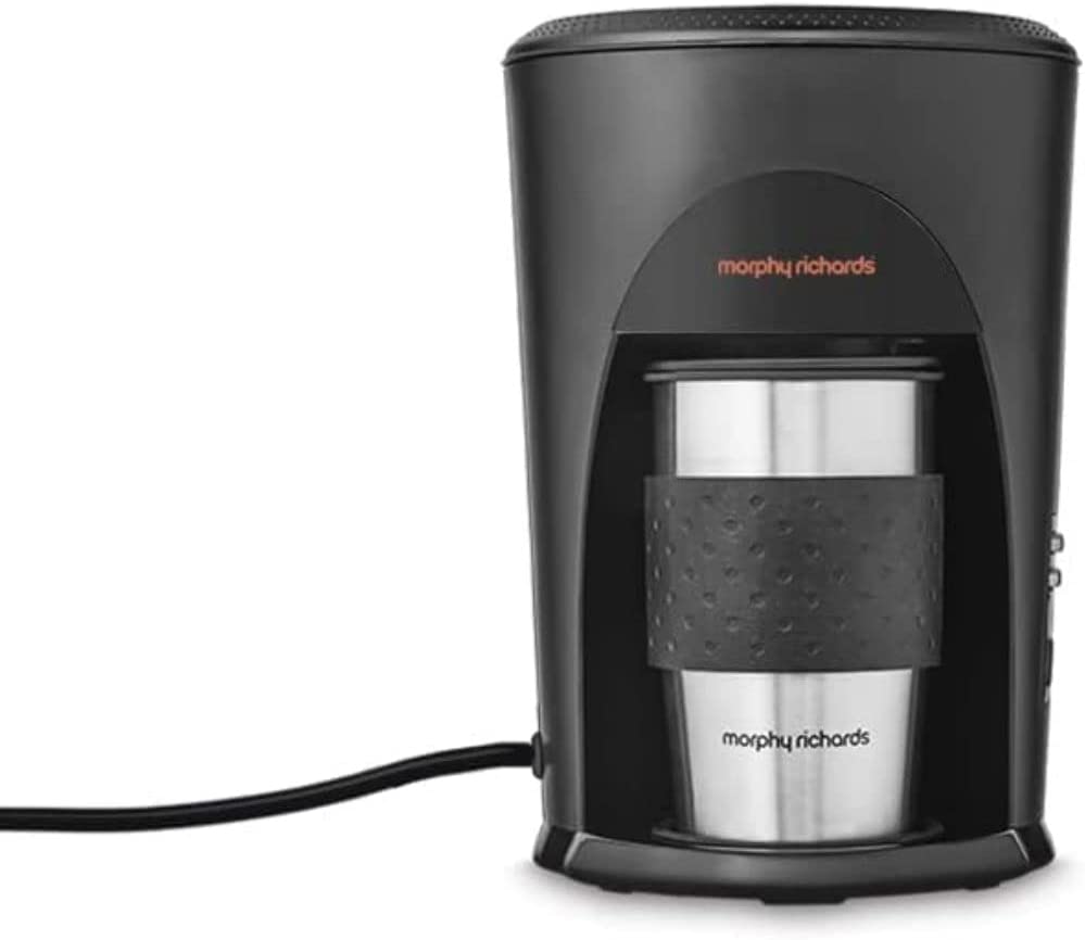MORPHY RICHARDS COFFEE ON THE GO 2 MUG FILTER COFFEE MACHINE BLACK. 162743 \\\KD26847