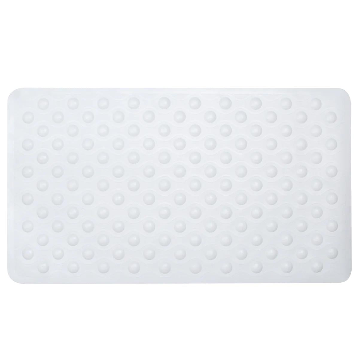 BUBBLE RUBBER BATH MAT WHITE 40CM X 70CM. 99518 \\\KD26854