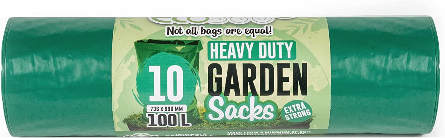 ECO 360 GARDEN SACKS BAGS 100L 10/PK. EC221 \\\KD26861
