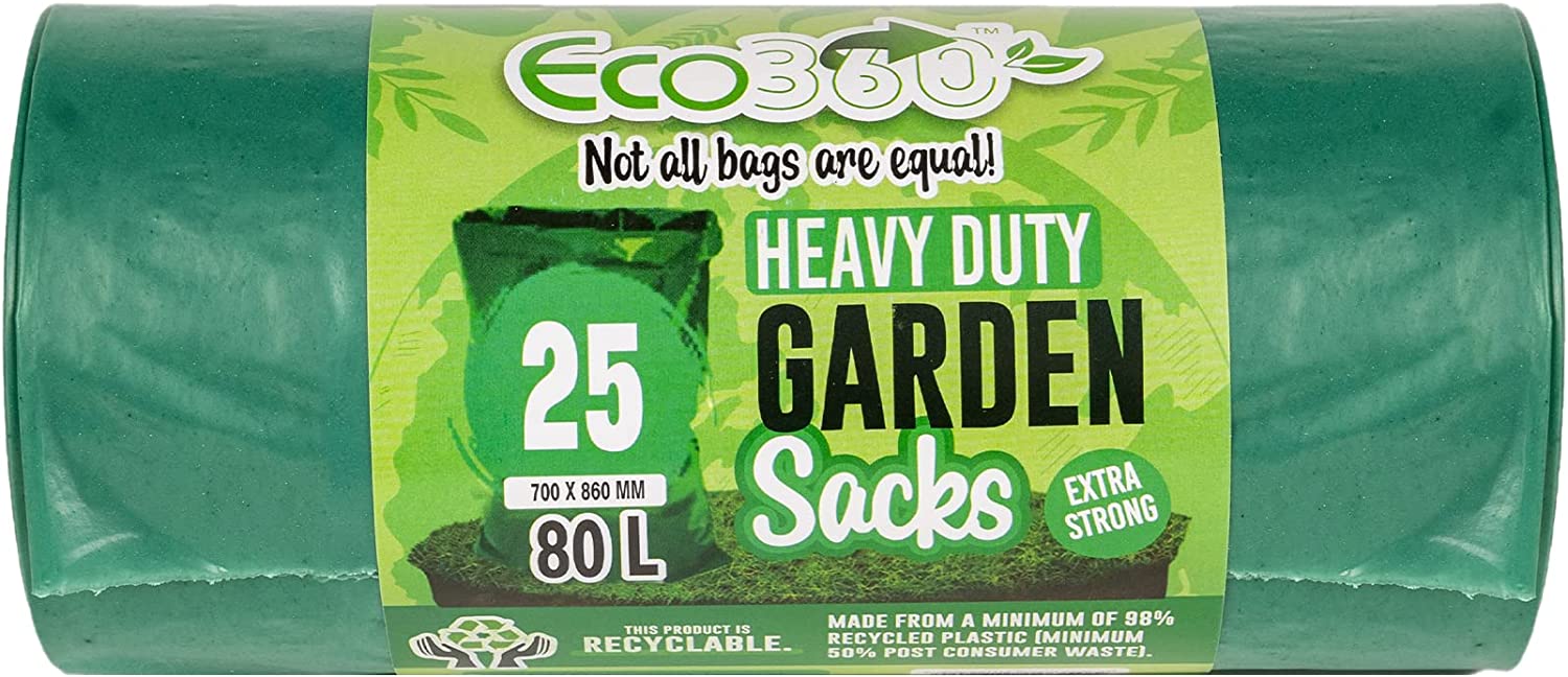 ECO BAG GARDEN SACKS BAGS 80L 25/PK. EC233 \\\KD26862