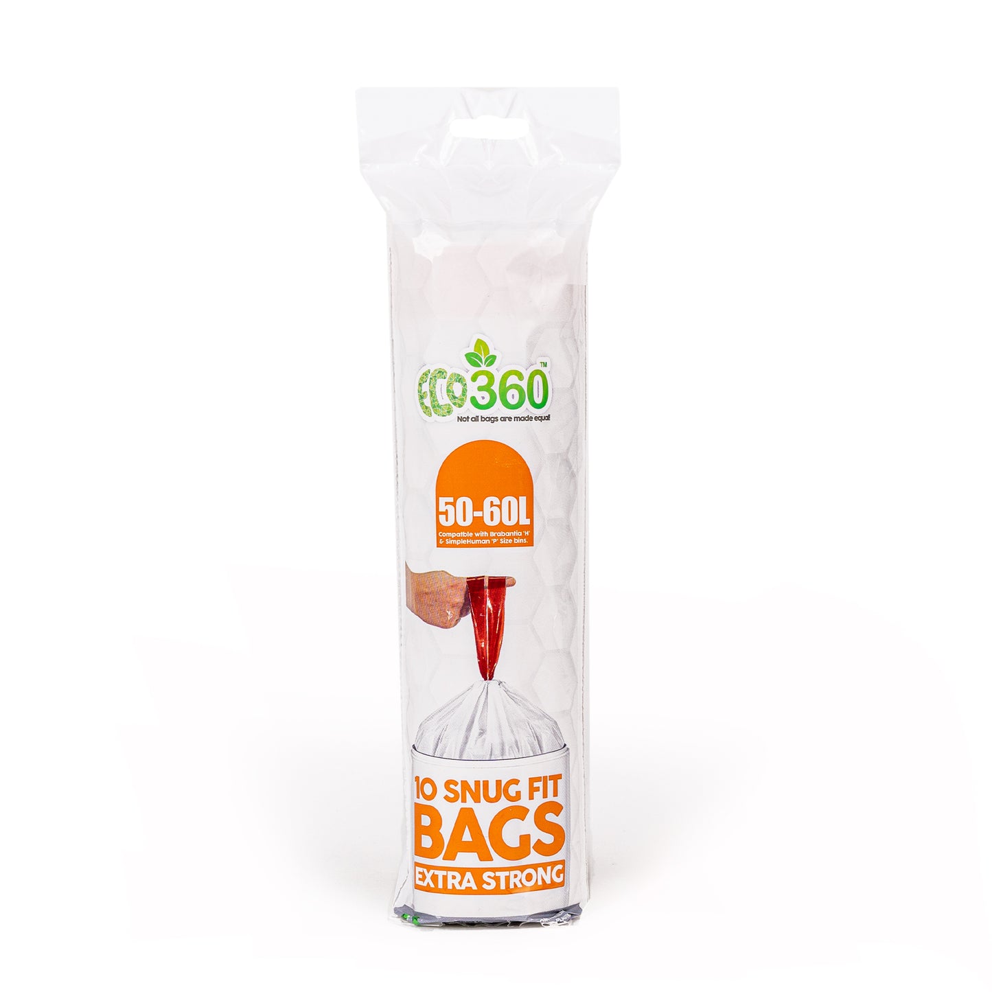 ECO 360 DRWASTRING KITCHEN BIN LINERS 50-60L 10/PK. ECBDS02 \\\KD26870