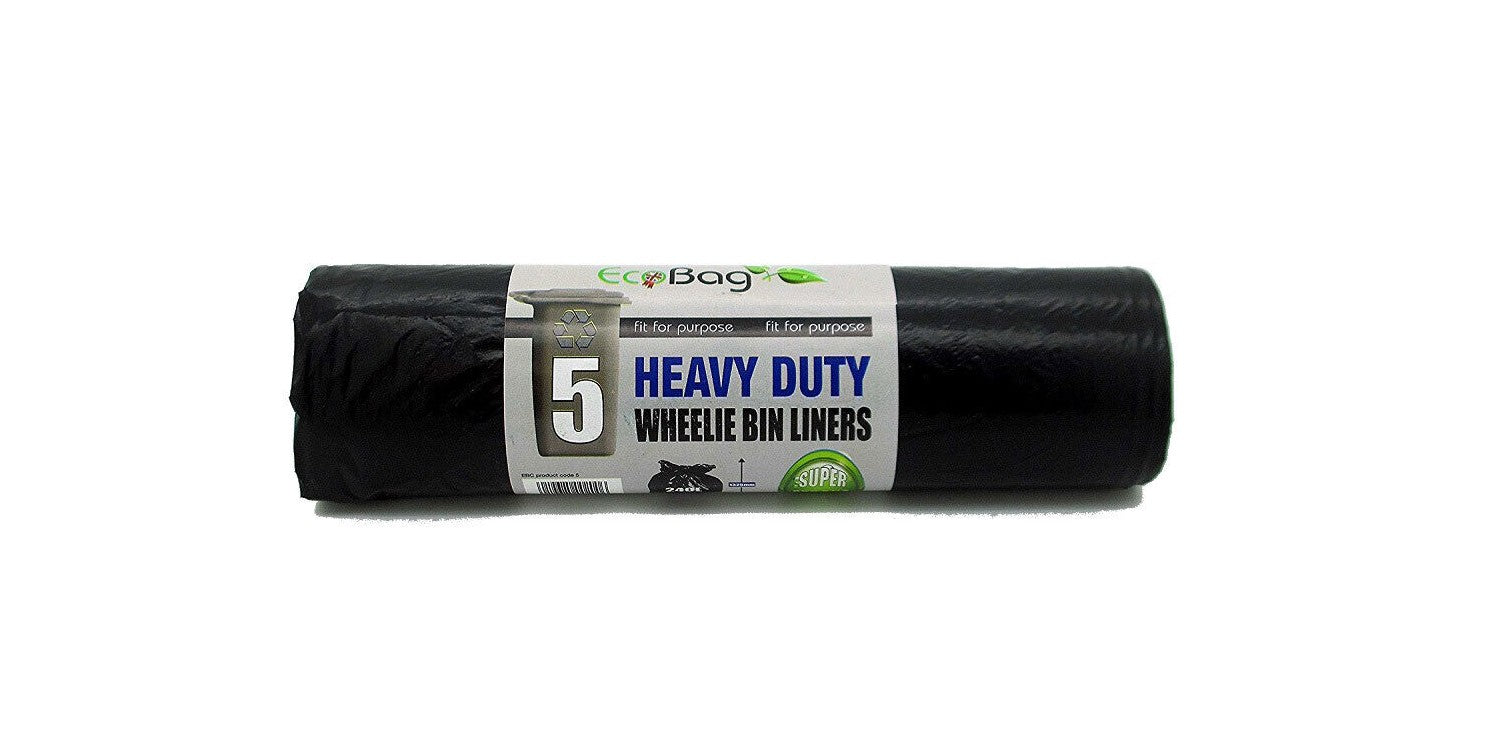 ECO BAG WHEELIE BIN LINERS 240L HEAVY DUTY 5/PK. EC5 \\\KD26872
