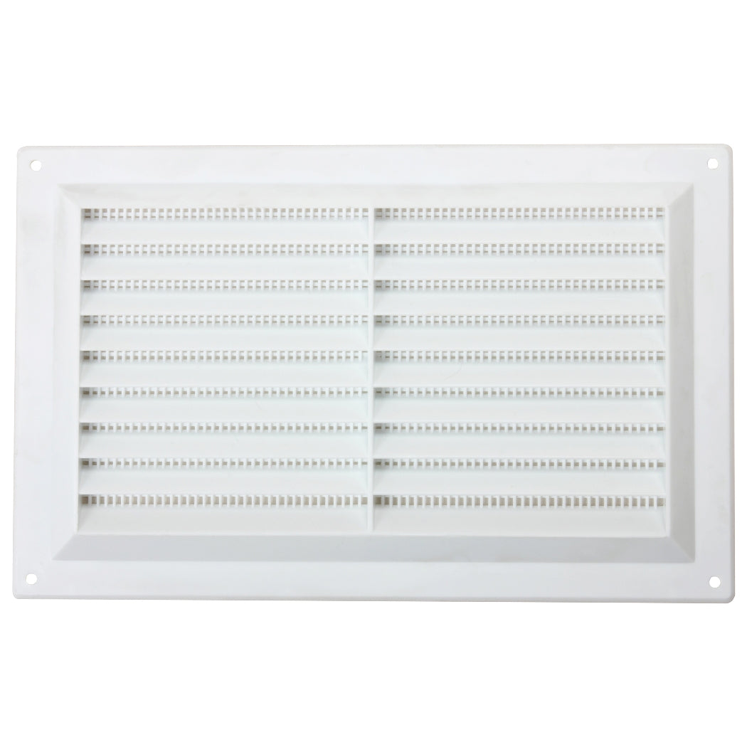 MAP PLASTIC LOUVRE VENT WITH FITTED FLY SCREEN 9 INCH X 6 INCH. SH926-02 \\\KD26918